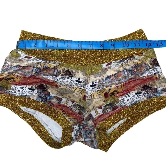 Handmade Harry Potter Cheeky Boyshorts XS | Cotton Boxer Pajama Shorts - Picture 2 of 6